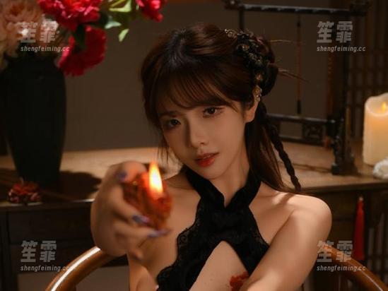 哎呀，我的天！雯妹不讲道理的蓝白女仆美图到底有多犯规，分享给你们！